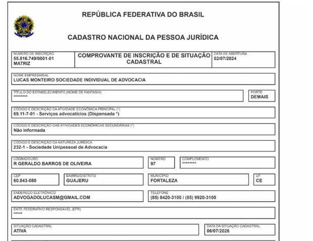 CNPJ do escritório